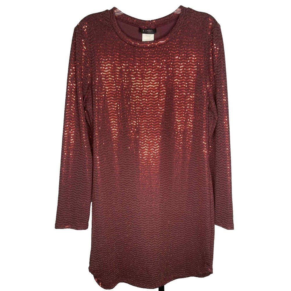 B. Darlin Juniors' Dot red Bodycon Dress whimsigoth sequin size XL shimmer fairy